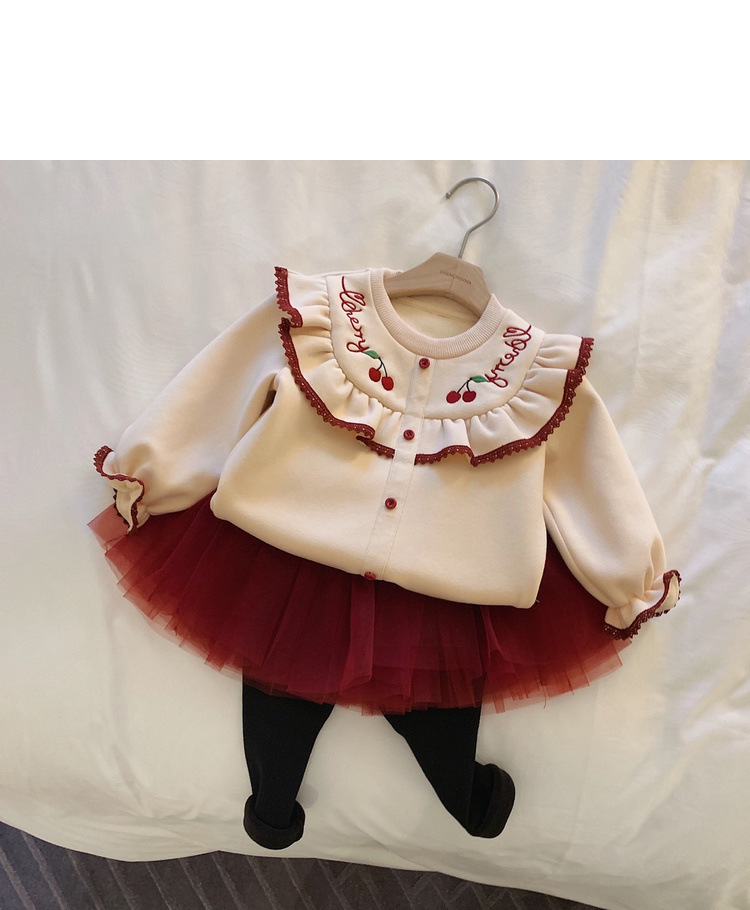 girls fall clothes flower Sweater+Leggings 2pcs baby girls clothes set princess outfits tutu kids clothes girl vetement filleX1019