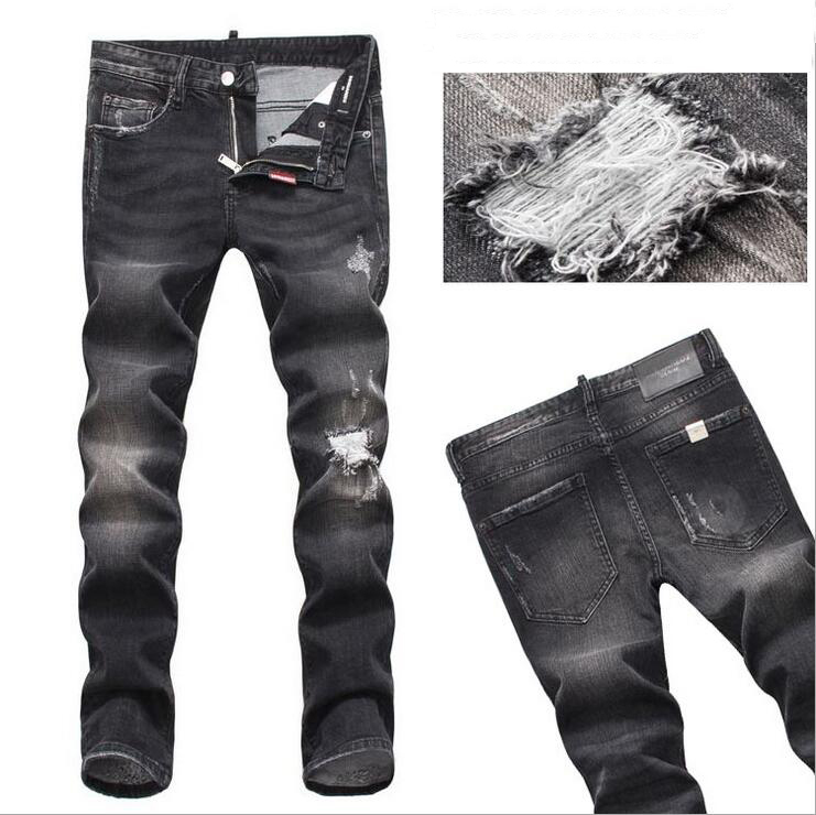 Men's Luxury Italian Style D 2018 New Hole Jeans Men's High Quality Black Skinny Casual Fashion Urban Jeans, Blue
Men's Luxury Italian Style D 2018 New Hole Jeans Men's High Quality Black Skinny Casual Fashion Urban Jeans, Blue
