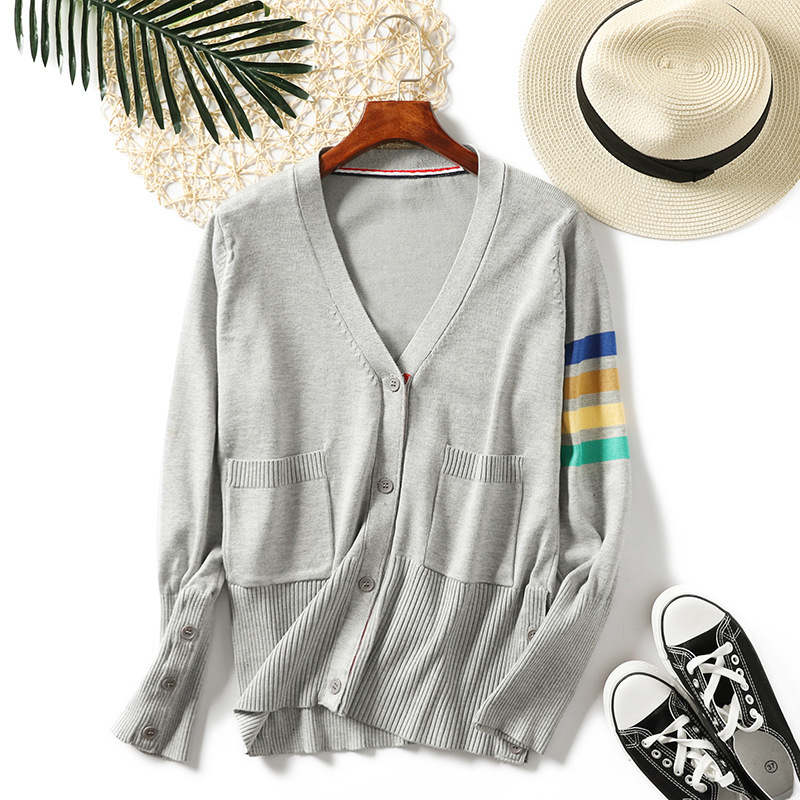 2021 Autumn Winter New Arrival Women Chic Cardigans Pearl Decoration Buttons Knitted Open Stitch Color Hit Casual Outerwear X4rz, Gray
2021 Autumn Winter New Arrival Women Chic Cardigans Pearl Decoration Buttons Knitted Open Stitch Color Hit Casual Outerwear X4rz, Gray