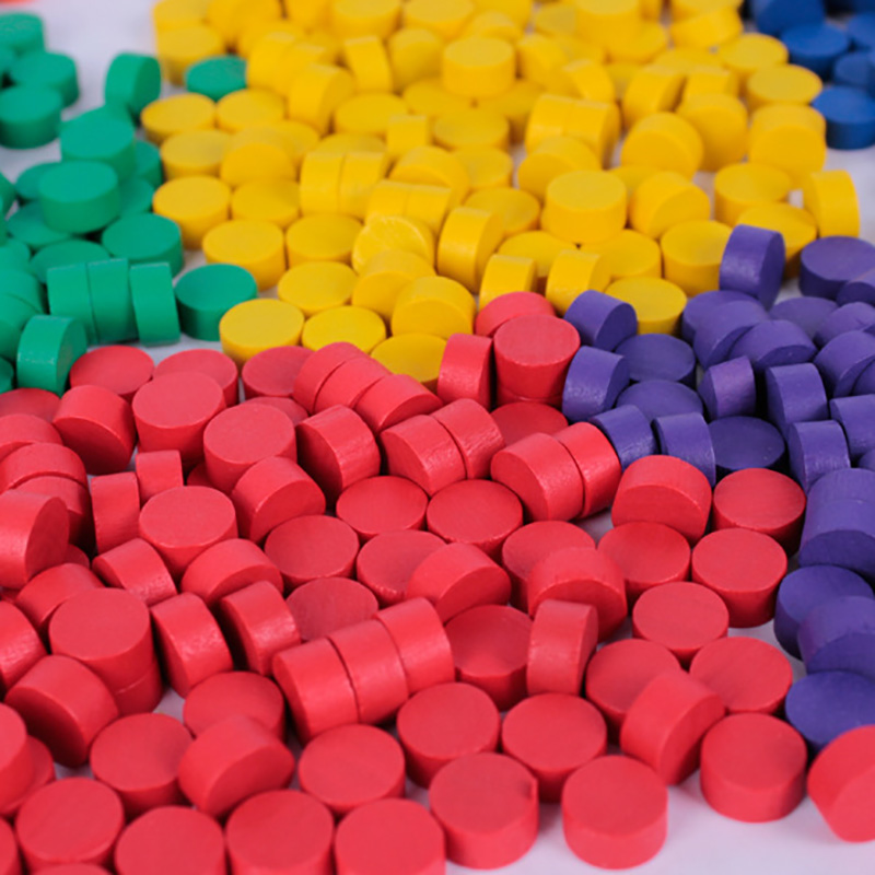 500Pcs/set 9 Colors Wooden Game Pieces Colorful Chess Pieces For Games Accessories 10*5MM
500Pcs/set 9 Colors Wooden Game Pieces Colorful Chess Pieces For Games Accessories 10*5MM