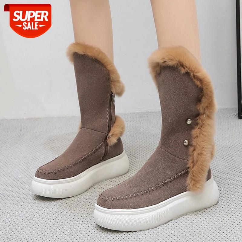 Lucyever 2020 New Soft Rabbit Hair Warm Snow Boots Women Zipper Chunky Platform Mid Calf Boots Woman Winter Short Plush Shoes #Jn9H, Black
Lucyever 2020 New Soft Rabbit Hair Warm Snow Boots Women Zipper Chunky Platform Mid Calf Boots Woman Winter Short Plush Shoes #Jn9H, Black