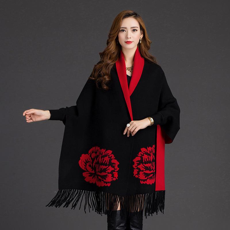 Sleeves Jacquard Thick Tassel Female Shawl Dual-Use Foulard Imitation Mink Cashmere Autumn Winter Imitation Cashmere Color Scarf
Sleeves Jacquard Thick Tassel Female Shawl Dual-Use Foulard Imitation Mink Cashmere Autumn Winter Imitation Cashmere Color Scarf