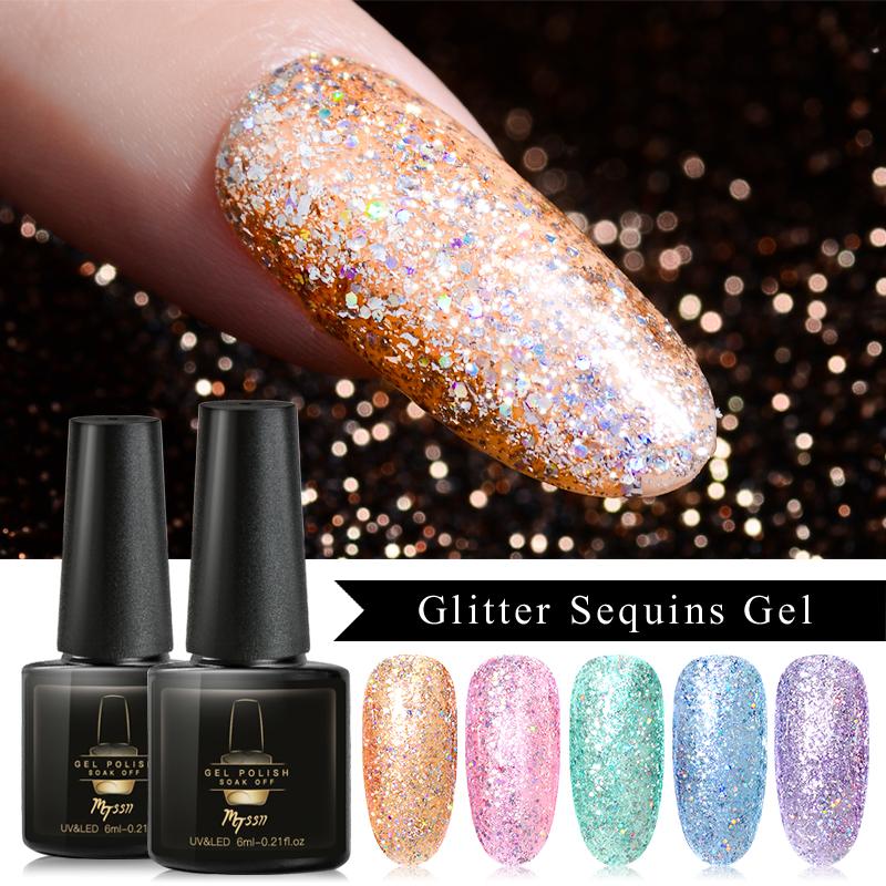 Mtssii 6ML Glitter Sequins Soak Off UV Gel Nail Polish Platinum UV Nail Gel Polish Shine Manicures Shimmer Art Varnish, S05622
Mtssii 6ML Glitter Sequins Soak Off UV Gel Nail Polish Platinum UV Nail Gel Polish Shine Manicures Shimmer Art Varnish, S05622