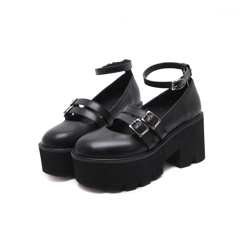 Womens Pump Gothic Shoes Ankle Strap High Chunky Heels Platform Punk Creepers Shoes Female Fashion Buckle Comfortable Women Shoe1, Black
Womens Pump Gothic Shoes Ankle Strap High Chunky Heels Platform Punk Creepers Shoes Female Fashion Buckle Comfortable Women Shoe1, Black