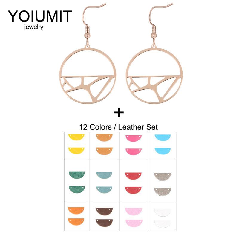 Dangle & Chandelier Cremo DIY Earring Fashion Jewelry Simple Round Earrings For Women Interchangeable Faux Leather Boucle Doreille Femme 202
Dangle & Chandelier Cremo DIY Earring Fashion Jewelry Simple Round Earrings For Women Interchangeable Faux Leather Boucle Doreille Femme 202