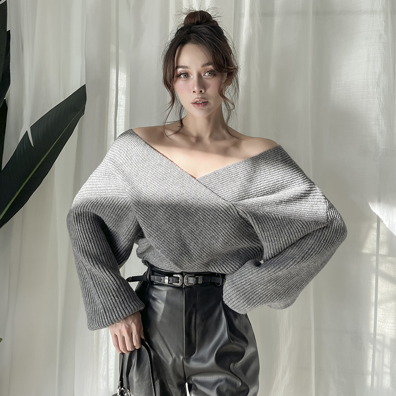 2021 New Autumn Lazying Vintage Mesh Sweater for Woman Sexy Sleeve v Neck Off Shoulder Three Colours Pullovers HAE8, Brown
2021 New Autumn Lazying Vintage Mesh Sweater for Woman Sexy Sleeve v Neck Off Shoulder Three Colours Pullovers HAE8, Brown