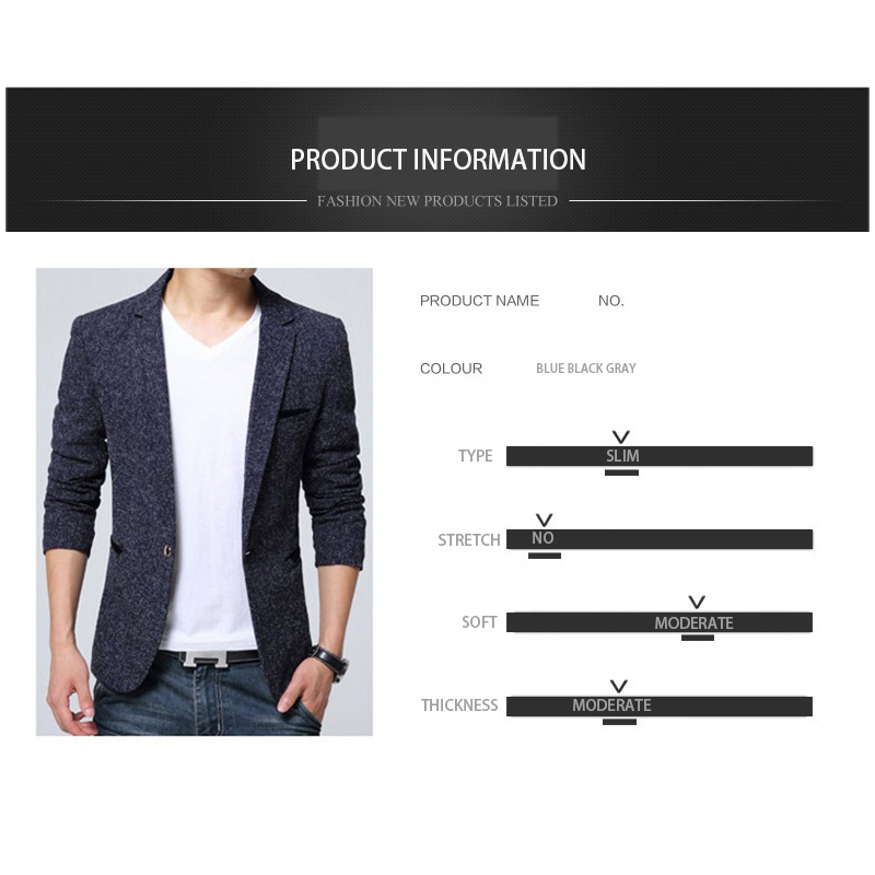 BROWON Arrival Mens Blazer Jacket Suit Wedding Prom Party Slim Fit Smart Casual Suit Men Jacket Business Men Suit Jacket 201104