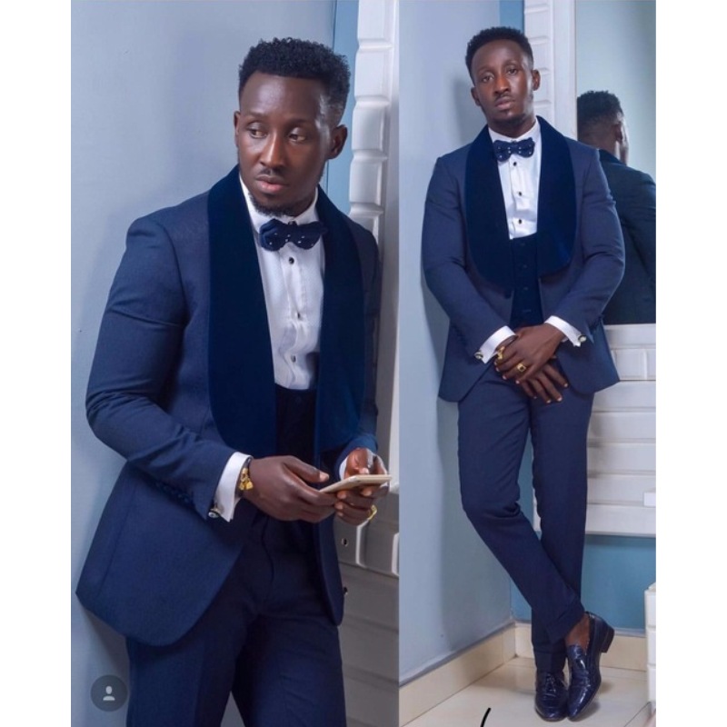 Brand New Groomsmen Shawl Velvet Lapel Groom Tuxedos Navy Blue Men Suits Wedding Best Man ( Jacket+Pants+Bow Tie+Vest ) C653, White
Brand New Groomsmen Shawl Velvet Lapel Groom Tuxedos Navy Blue Men Suits Wedding Best Man ( Jacket+Pants+Bow Tie+Vest ) C653, White