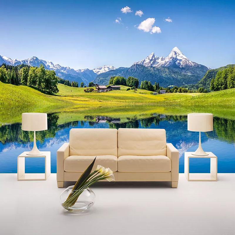 Photo Wall Paper Modern Snow Mountain Meadow Lakeside Mural Wallpapers For Walls 3D Living Room Bedroom Home Decor Wall Covering, As pic
Photo Wall Paper Modern Snow Mountain Meadow Lakeside Mural Wallpapers For Walls 3D Living Room Bedroom Home Decor Wall Covering, As pic