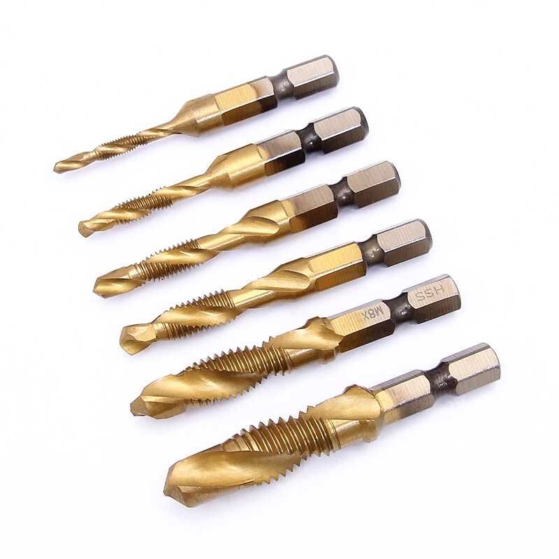 Citop Titanium Plated HSS4341 M3-M10 Right Hand Thread Tap Twist Drill Bit Set Hex Shank Taps Set IN Quick Change
Citop Titanium Plated HSS4341 M3-M10 Right Hand Thread Tap Twist Drill Bit Set Hex Shank Taps Set IN Quick Change
