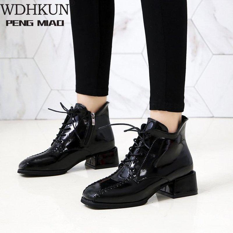 Autumn Winter Boots Women 2020 Vintage Square Head Leather Ankle Short Casual Boots Lace Up Non-Slip Women 35-431, Black
Autumn Winter Boots Women 2020 Vintage Square Head Leather Ankle Short Casual Boots Lace Up Non-Slip Women 35-431, Black