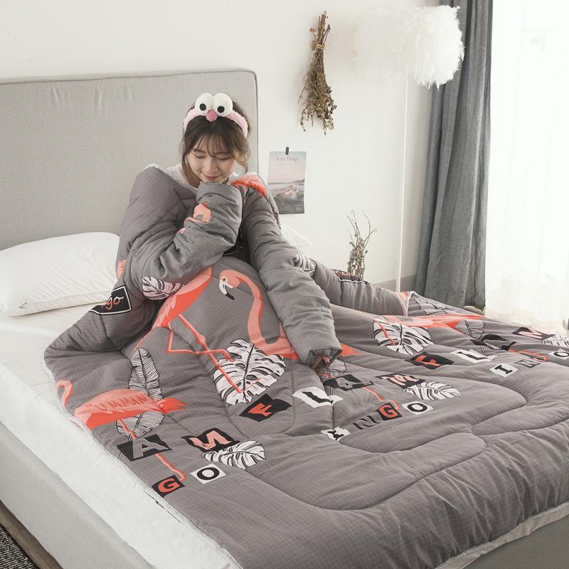 Winter Comforters Lazy Quilt with Sleeves Family Throw Blanket Hoodie Cape Cloak Nap Blanket Dormitory Mantle Covered1
Winter Comforters Lazy Quilt with Sleeves Family Throw Blanket Hoodie Cape Cloak Nap Blanket Dormitory Mantle Covered1