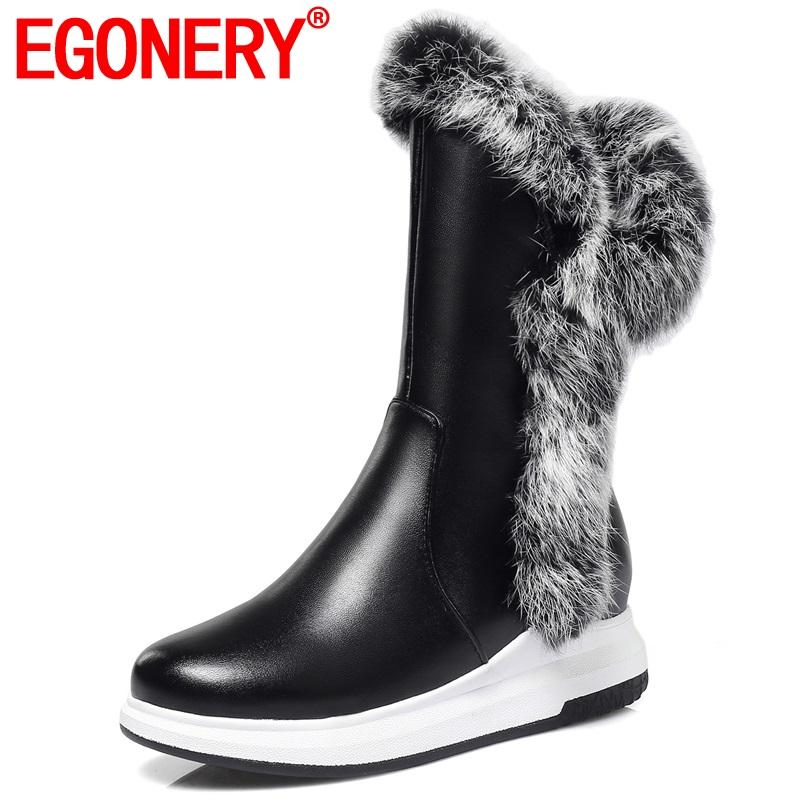 EGONERY 2020 winter new concise casual zipper outside warm shoes women med wedges platform round toe mid calf boots size 33-43, Black
EGONERY 2020 winter new concise casual zipper outside warm shoes women med wedges platform round toe mid calf boots size 33-43, Black