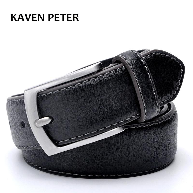 Fashion Man Belt Cowhide Leather Belts for Men Brand Strap Male Pin Buckle Casual Men's Leather Belts For Jeans Man, Black
Fashion Man Belt Cowhide Leather Belts for Men Brand Strap Male Pin Buckle Casual Men's Leather Belts For Jeans Man, Black