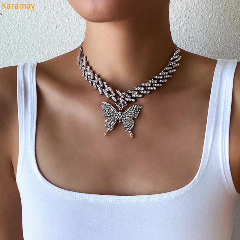 Fashion Butterfly chain iced out cuban link chain butterfly necklace womens 2021 chocker hip hop jewelry jewellery, Golden;silver
Fashion Butterfly chain iced out cuban link chain butterfly necklace womens 2021 chocker hip hop jewelry jewellery, Golden;silver