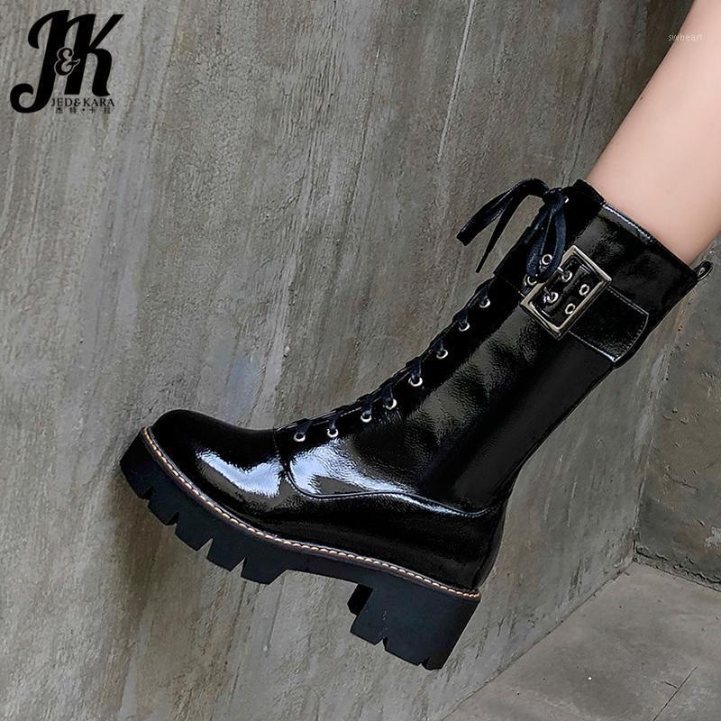 JK Platform Army Boots Women Motorcycle Boot Ladies High Heels Mid-Calf Shoes Female Round Toe Cross Tied Shoes Woman Winter1, Black short plush
JK Platform Army Boots Women Motorcycle Boot Ladies High Heels Mid-Calf Shoes Female Round Toe Cross Tied Shoes Woman Winter1, Black short plush