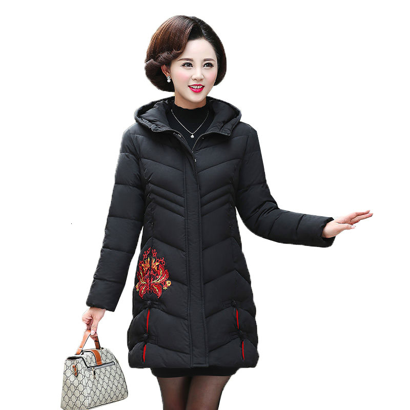 Down Women's Coat Casual Middle-aged Winter Thicken Hot Cotton Parka with Outerwear Feminine Plus Size R632 Jat9, Red wine
Down Women's Coat Casual Middle-aged Winter Thicken Hot Cotton Parka with Outerwear Feminine Plus Size R632 Jat9, Red wine