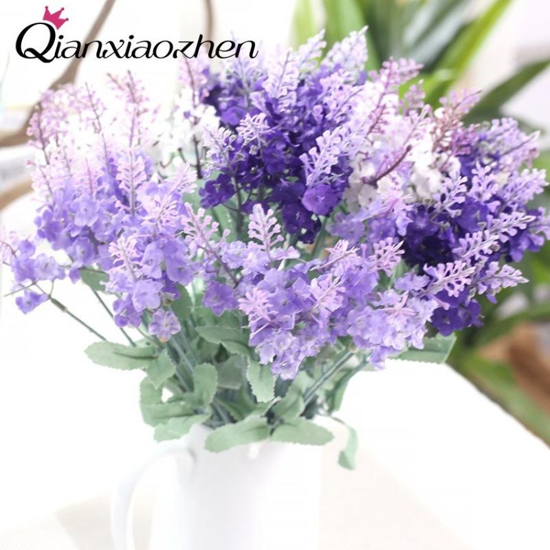 Qianxiaozhen 4pcs Lavender Artificial Flowers For Wedding Fake Flowers Bouquet Wedding Home Decoration, White
Qianxiaozhen 4pcs Lavender Artificial Flowers For Wedding Fake Flowers Bouquet Wedding Home Decoration, White
