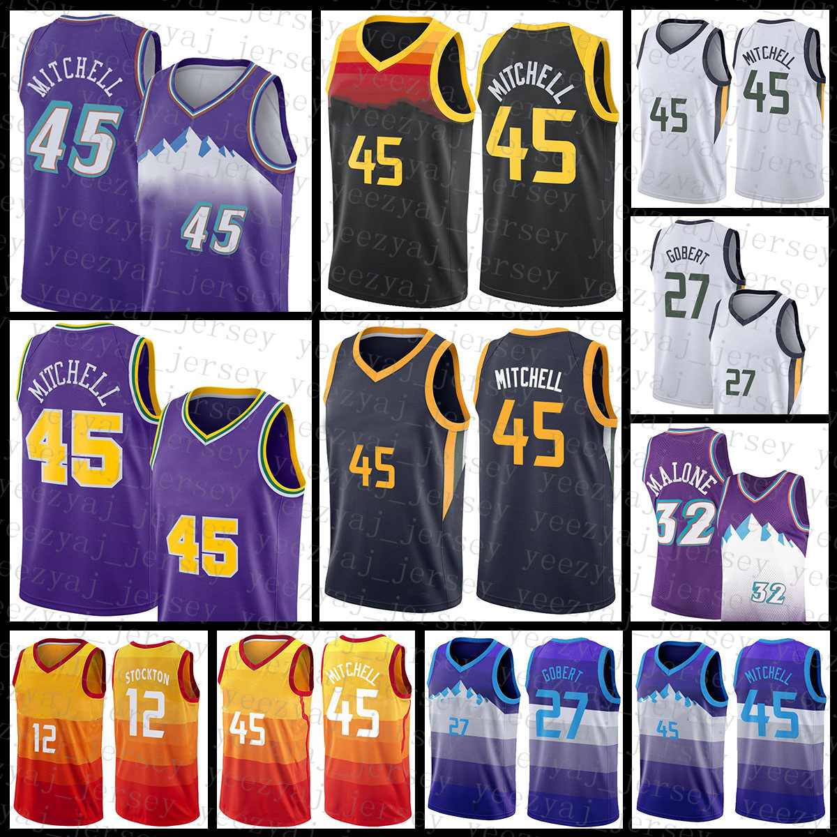 Basketball Jersey Donovan 45 Mitchell Mens Rudy 27 Gobert Youth Kids John 12 Stockton Karl 32 Malone 2021 New Mike 10 Conley, 2021 mens jersey
Basketball Jersey Donovan 45 Mitchell Mens Rudy 27 Gobert Youth Kids John 12 Stockton Karl 32 Malone 2021 New Mike 10 Conley, 2021 mens jersey