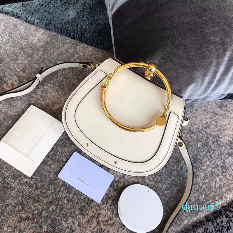 Summer Genuine Leather Handbag Ring package saddle metal bags nile handle Bracelet Female Shoulder Messenger Crossbody Bag, Red
Summer Genuine Leather Handbag Ring package saddle metal bags nile handle Bracelet Female Shoulder Messenger Crossbody Bag, Red