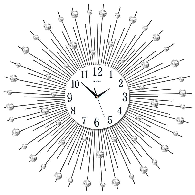 Modern fashion creative diamond Iron Art minimalist personality Creative Metal Quartz 3d Wall Clock Of Europe Style
Modern fashion creative diamond Iron Art minimalist personality Creative Metal Quartz 3d Wall Clock Of Europe Style