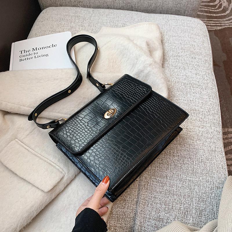 Handbag bag female 2021 spring new PU large capacity briefcase retro personality student messenger bag shoulder messenger, Black
Handbag bag female 2021 spring new PU large capacity briefcase retro personality student messenger bag shoulder messenger, Black