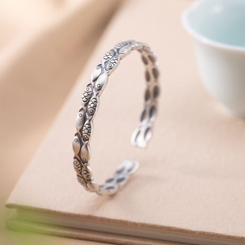opening 999 fine silver bracelet national wind restoring ancient ways small silver bracelet personality gift
opening 999 fine silver bracelet national wind restoring ancient ways small silver bracelet personality gift