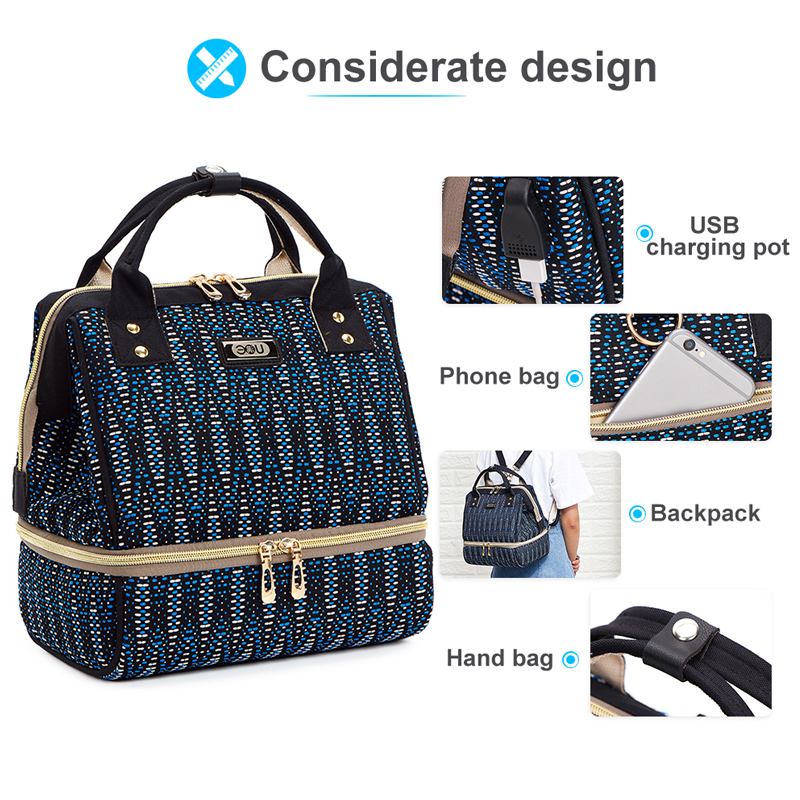 Small Mummy Maternity Baby Diaper Bag Backpack For Moms Gray Fashion Nappy Changing Bag Stroller Organizer Lunch Insulation Bags LJ200827