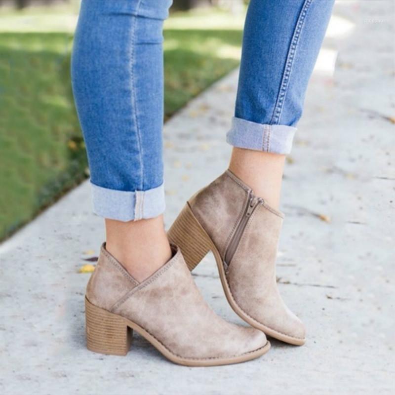 Autumn Women Shoes Retro High Heel Ankle Boots Female Block Mid Heels Casual Botas Mujer Booties Feminina Plus Size 20201, Khaki
Autumn Women Shoes Retro High Heel Ankle Boots Female Block Mid Heels Casual Botas Mujer Booties Feminina Plus Size 20201, Khaki