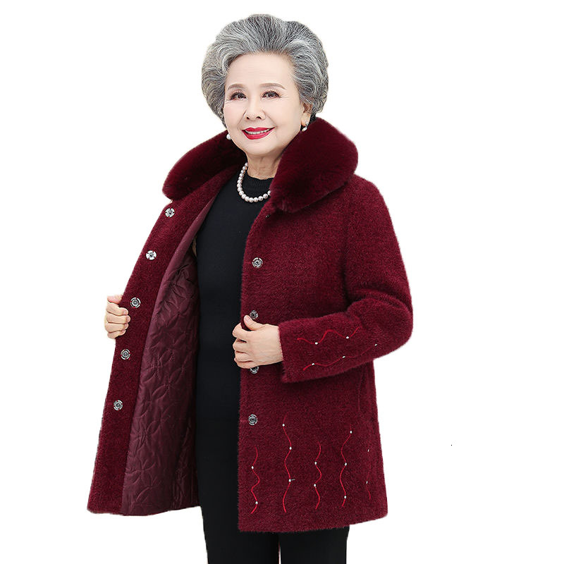 Autumn Winter Women's Middle-aged Clothing Old Fashion Lmitate Vison Watch Woman's Jacket Grandma Casual Outwear Tops R572 C4il, Purple
Autumn Winter Women's Middle-aged Clothing Old Fashion Lmitate Vison Watch Woman's Jacket Grandma Casual Outwear Tops R572 C4il, Purple