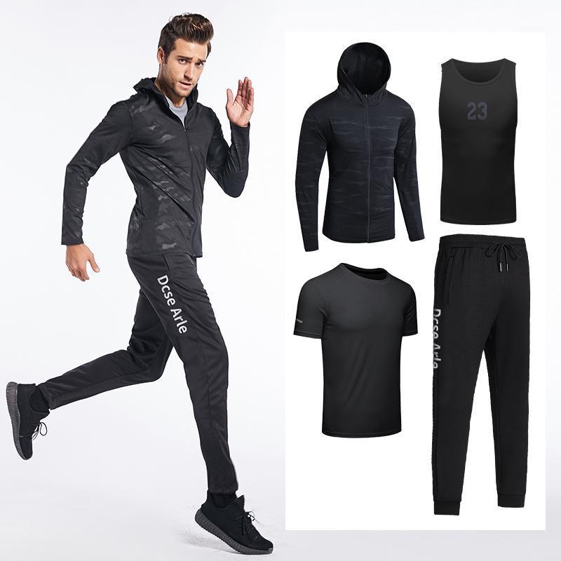 4pcs Set Mens Tracksuit Gym Fitness Quick Dry Sports Jacket Suit Running Jogging Sport Wear Workout Pants Tank Top T-shirt1, 3pcs gray
4pcs Set Mens Tracksuit Gym Fitness Quick Dry Sports Jacket Suit Running Jogging Sport Wear Workout Pants Tank Top T-shirt1, 3pcs gray