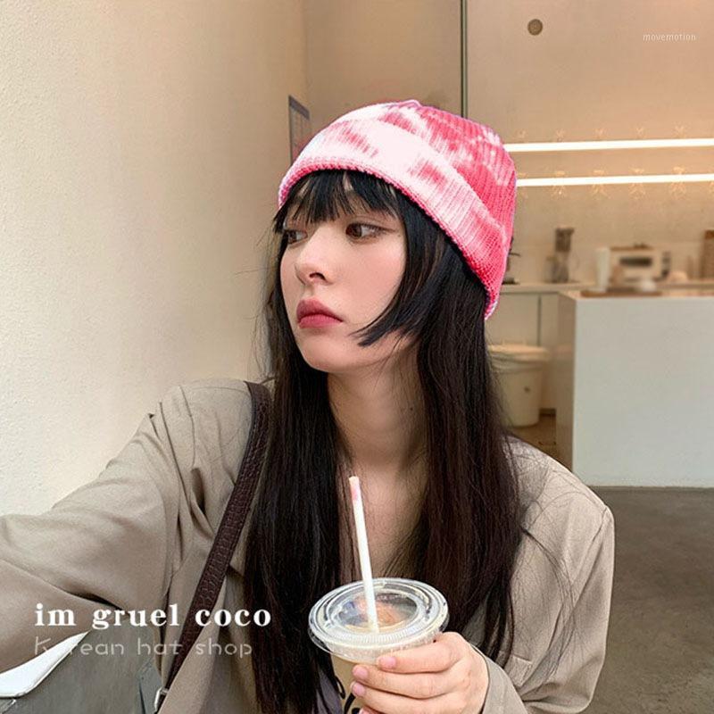 Thin Tie-Dye Knitted Baotou Cap Women's Wool Hat Japanese Couple Cold Hat StripesN1
Thin Tie-Dye Knitted Baotou Cap Women's Wool Hat Japanese Couple Cold Hat StripesN1