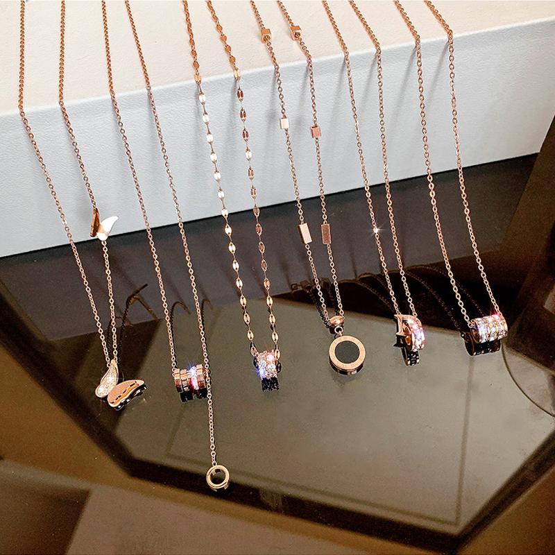 Pendant Necklaces Stainless Steel Roman Number Crystal Necklace Women Fashion Jewelry Simple Choker Collares Temperament Pendants, Silver
Pendant Necklaces Stainless Steel Roman Number Crystal Necklace Women Fashion Jewelry Simple Choker Collares Temperament Pendants, Silver