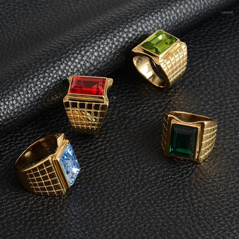 Cluster Rings High Quality Titanium Stainless Steel For Men / Woman Birthstone Colorful Stone Ring 24k Gold Color Wedding 2021 1
Cluster Rings High Quality Titanium Stainless Steel For Men / Woman Birthstone Colorful Stone Ring 24k Gold Color Wedding 2021 1