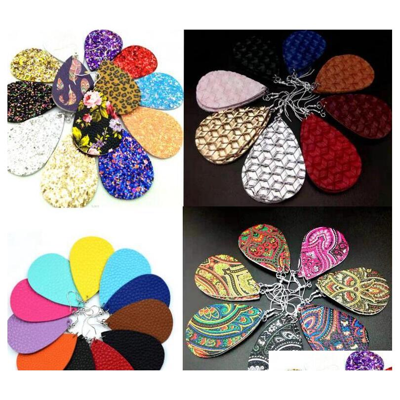 New Teardrop Faux Pu Leather Earrings Sequins Looking More Than 20colors Vario sqcvcu dh_seller2010
New Teardrop Faux Pu Leather Earrings Sequins Looking More Than 20colors Vario sqcvcu dh_seller2010