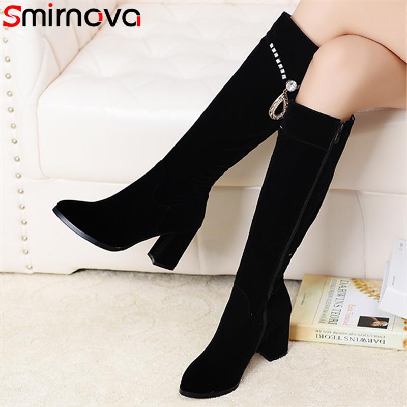 Smirnova 2021 Big Size 43 Knee High Boots Women Round Toe Crystal High Heel Casual Party Shoes Woman Autumn Winter Boots, Black
Smirnova 2021 Big Size 43 Knee High Boots Women Round Toe Crystal High Heel Casual Party Shoes Woman Autumn Winter Boots, Black