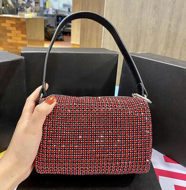 Women Night Club Bag Shiny Purse Heiress Rhinestone Pouch Genuine Leather Handbag For Girl, Silver
Women Night Club Bag Shiny Purse Heiress Rhinestone Pouch Genuine Leather Handbag For Girl, Silver