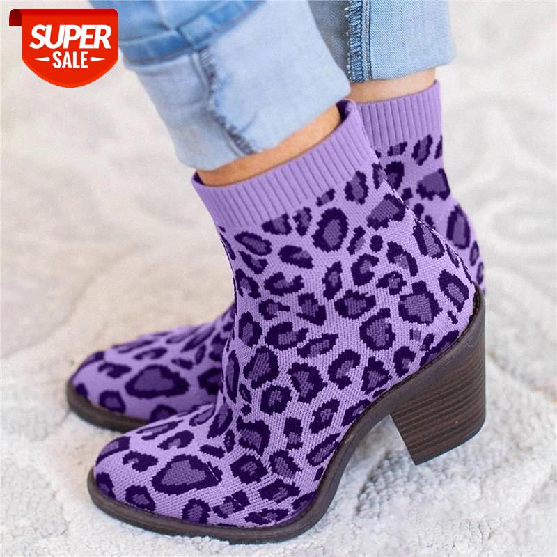 Women's Ankle Boot Knitted Leopard Woman Sock Boots Fashion Autumn Female Block Chunky Heels Comfortable Ladies Botas Mujer #mI0H, Black
Women's Ankle Boot Knitted Leopard Woman Sock Boots Fashion Autumn Female Block Chunky Heels Comfortable Ladies Botas Mujer #mI0H, Black