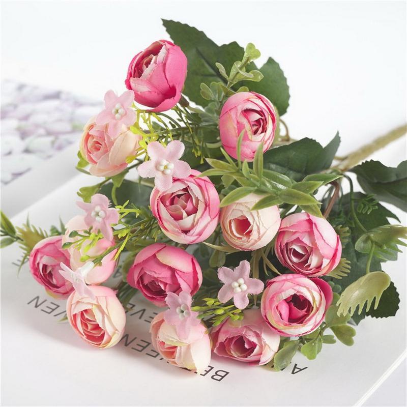 13 head Roses Bundle Home Living Room Wedding Decoration Flores Silk Artificial Flower1, Red
13 head Roses Bundle Home Living Room Wedding Decoration Flores Silk Artificial Flower1, Red