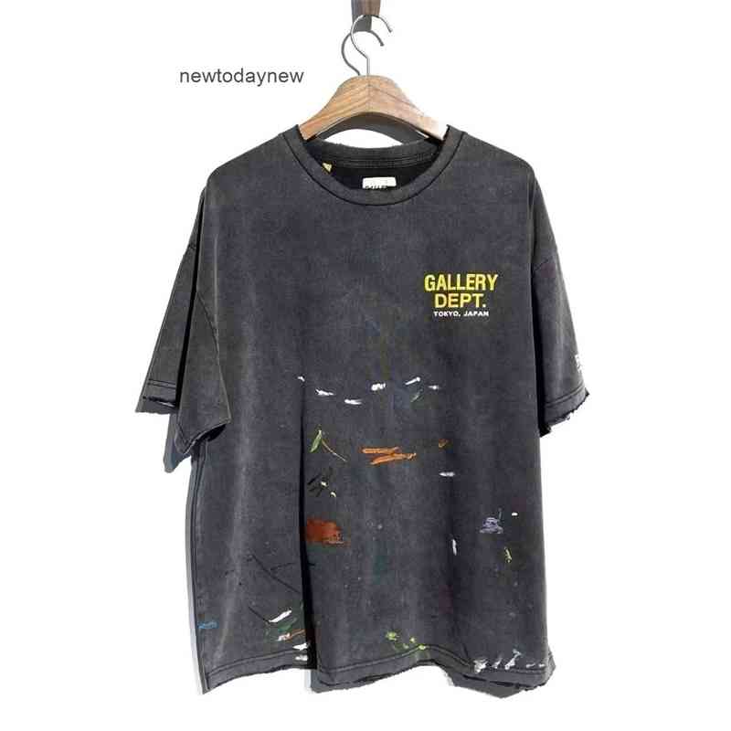 men's shirt gallerydept t- ins printed 2022 spring / summer heavy industry wash water worn through hand painted design loose short sleeve T-shirt cross round neck yzz, Old black grey
men's shirt gallerydept t- ins printed 2022 spring / summer heavy industry wash water worn through hand painted design loose short sleeve T-shirt cross round neck yzz, Old black grey