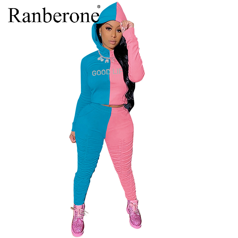 New Hip Hop Tracksuit Women Splice Hoodies Autumn Winter Stack Trousers Draped Jogger Pants Two Pieces Set Women' Sports Suit, Green black
New Hip Hop Tracksuit Women Splice Hoodies Autumn Winter Stack Trousers Draped Jogger Pants Two Pieces Set Women' Sports Suit, Green black