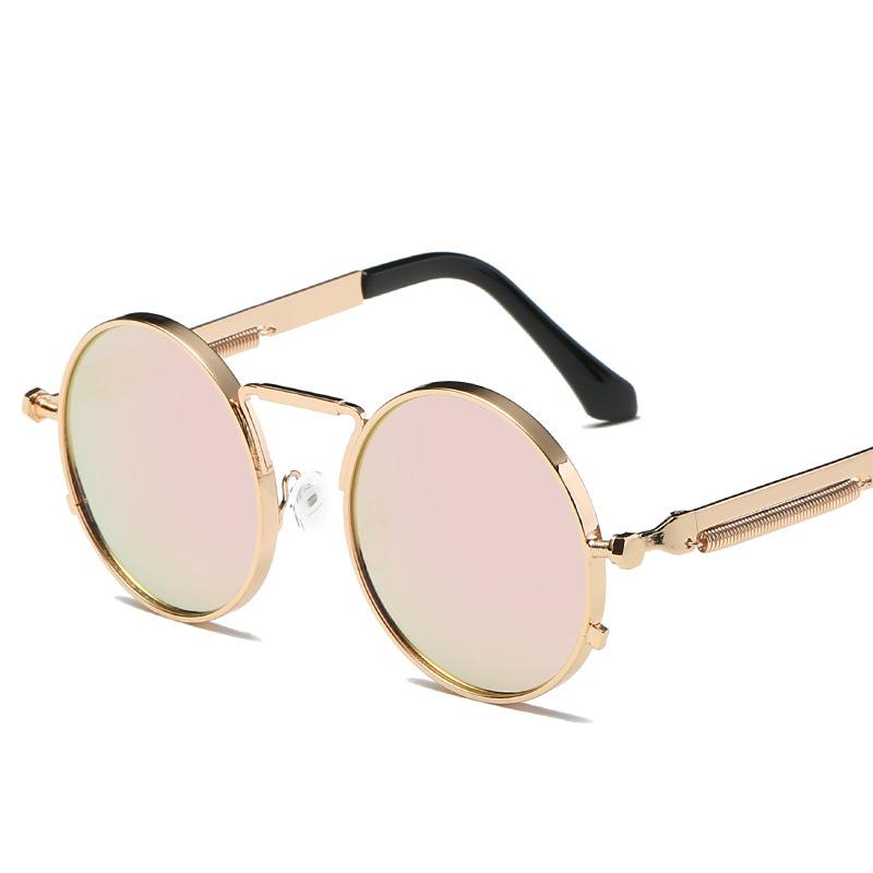 Sunglasses Vintage Men Women Retro Punk Style Round Metal Frame Colorful Lens Sun Glasses Fashion Eyewear LISM
Sunglasses Vintage Men Women Retro Punk Style Round Metal Frame Colorful Lens Sun Glasses Fashion Eyewear LISM