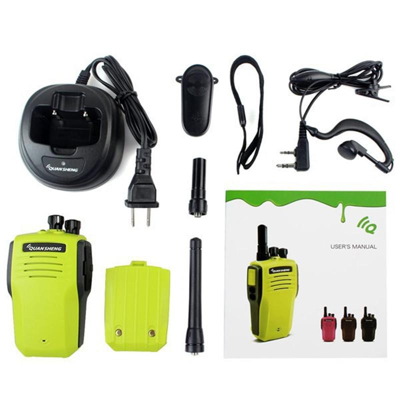 10pcs Green Original QUANSHENG TG-K100 Walkie Talkie 5W UHF 400-480MHz 16CH Jacklight Scan DTMF Two Antenna Two Way Radio
10pcs Green Original QUANSHENG TG-K100 Walkie Talkie 5W UHF 400-480MHz 16CH Jacklight Scan DTMF Two Antenna Two Way Radio