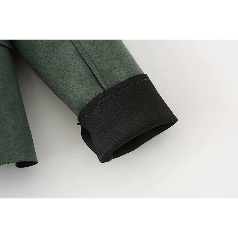 Casual Women Jackets Suede Coats Plus Size XXXL Solid Short Style Pockets Open Stitch Jacket Outerwear SWM1205 201026