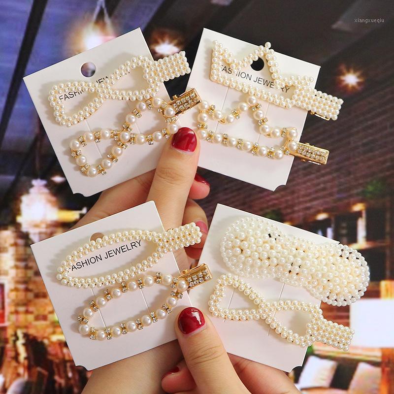 Hair Clips & Barrettes 2pcs/set Pearl Crystal For Girls Women Charm Geometric Heart Hairpin Crown Barrette Accessories Fashion Hairwear, Golden;silver
Hair Clips & Barrettes 2pcs/set Pearl Crystal For Girls Women Charm Geometric Heart Hairpin Crown Barrette Accessories Fashion Hairwear, Golden;silver