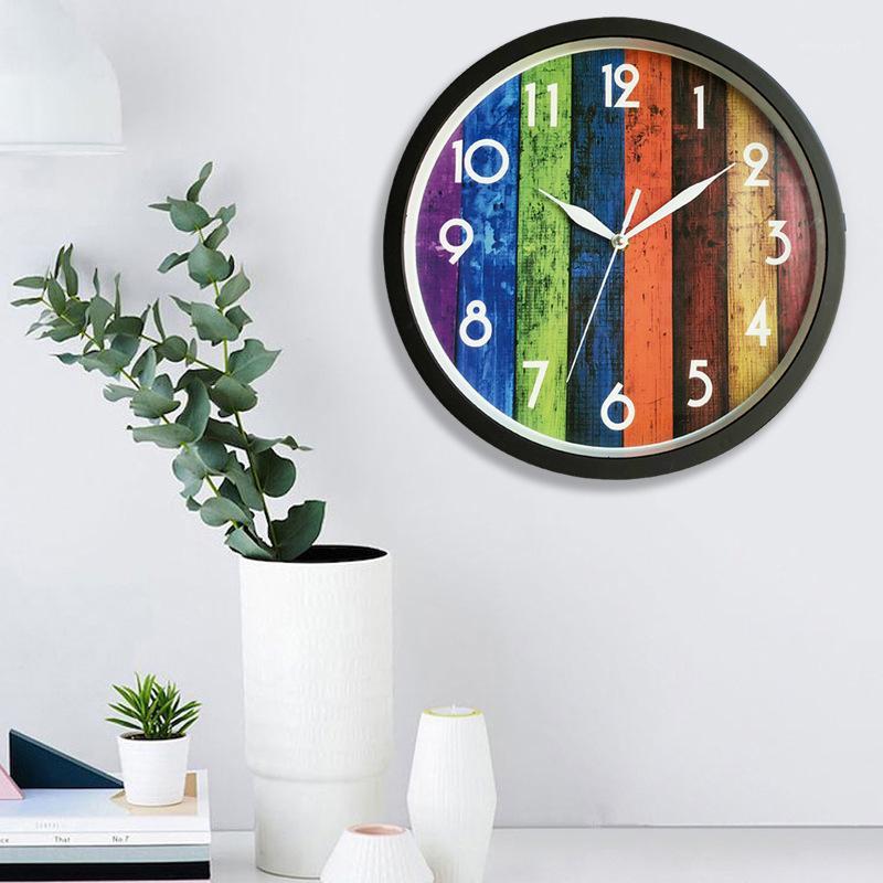 H Wall Clock Vintage Style 12 Inch Silent Round Wall Clock with Colorful Wood Grain Dial Face for Home Office Room Decor D61
H Wall Clock Vintage Style 12 Inch Silent Round Wall Clock with Colorful Wood Grain Dial Face for Home Office Room Decor D61
