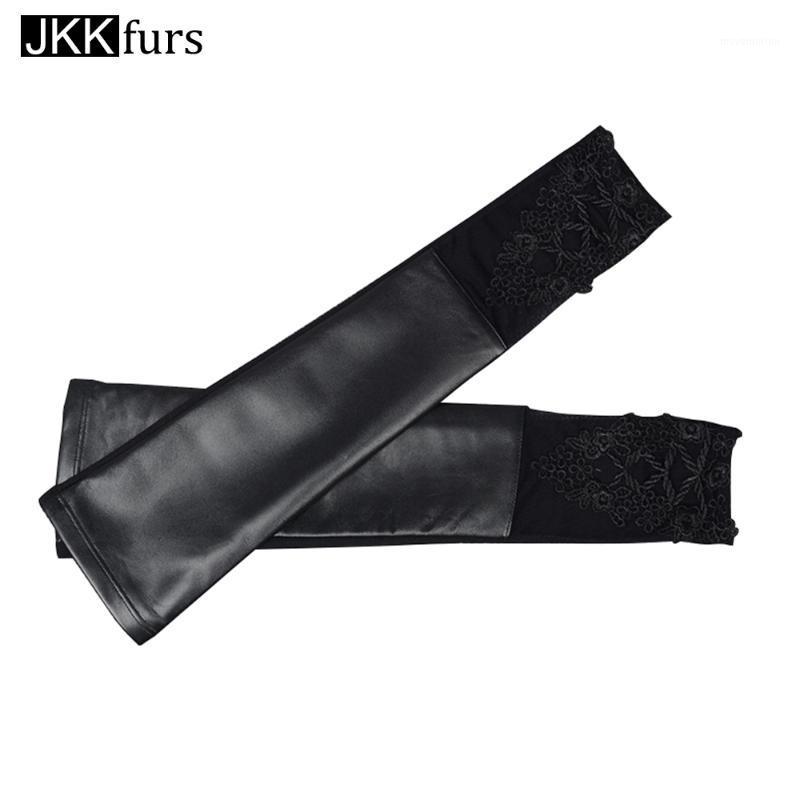 Women's Fashion Design Long Genuine Sheepskin Leather Lace Gloves Female Evening Party Mittens S20661
Women's Fashion Design Long Genuine Sheepskin Leather Lace Gloves Female Evening Party Mittens S20661