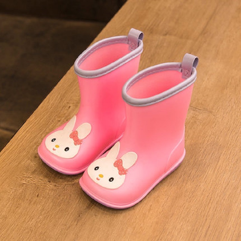 New Kid Rain shoes Children boot Ankle PVC Rubber Boy Baby Cartoon Water shoe Toddler raincoat Girl Waterproof Rain boots spring LJ200911