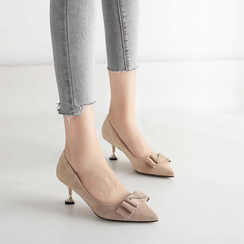 Women Shoes Pumps Pointed Toe Flock Fashion Spring Rhinestone 6CM thin High Heels Fashion Office Shoes, See chart
Women Shoes Pumps Pointed Toe Flock Fashion Spring Rhinestone 6CM thin High Heels Fashion Office Shoes, See chart