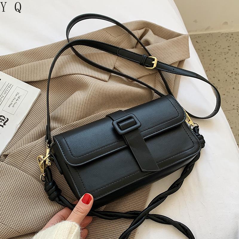 Retro Simple Small Bag Female Bag 2021 New Trendy Fashion Wild One Shoulder Messenger Net Red Small Square, Black
Retro Simple Small Bag Female Bag 2021 New Trendy Fashion Wild One Shoulder Messenger Net Red Small Square, Black